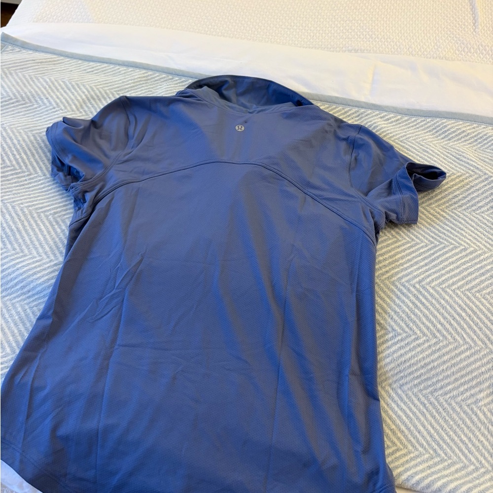 lululemon athletica Blue Polo Shirt